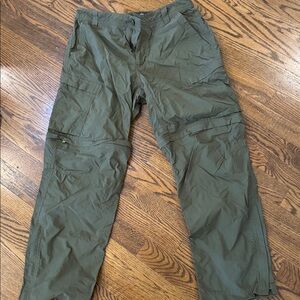 REI Olive Convertible hiking Cargo Pants